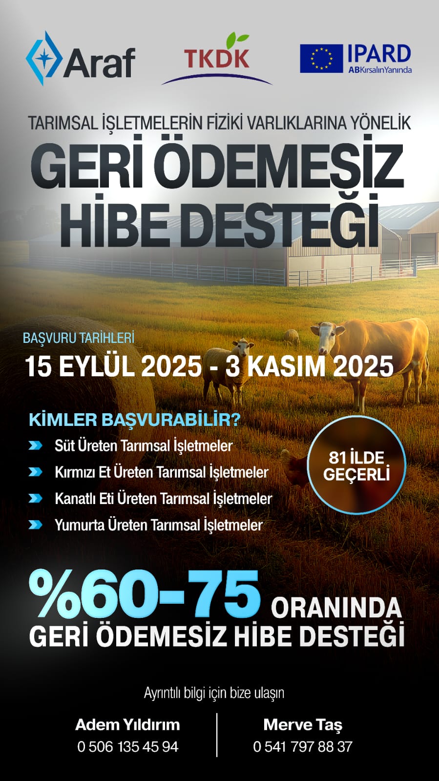 81 Ilde Tarımsal Işletmelere Büyük Destek-1