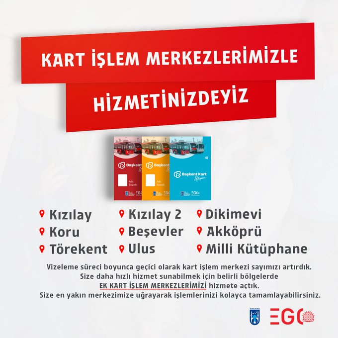 Ego, Ek Kart Işlem Merkezleri Açtı-1