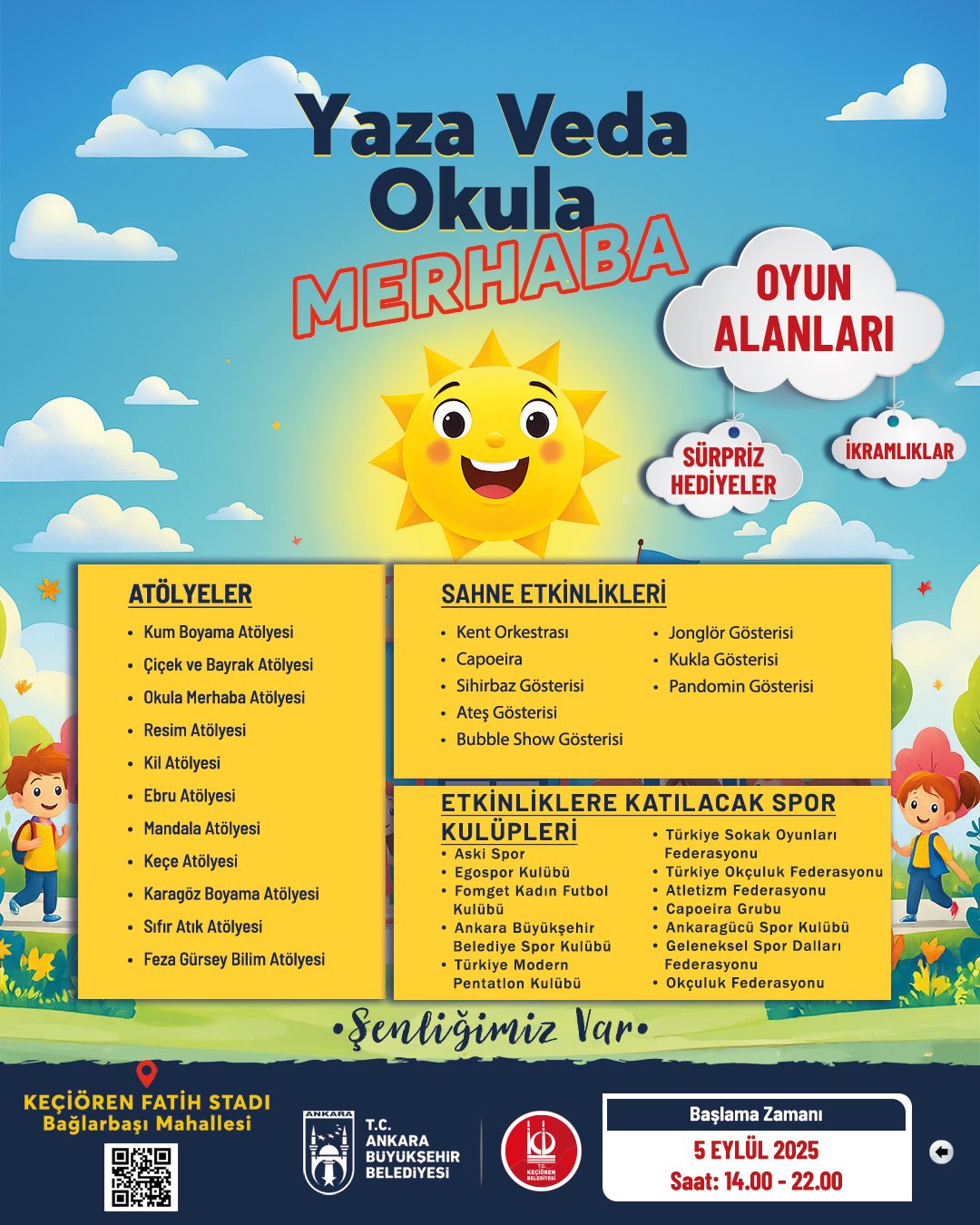 Keçiören’de “Yaza Veda, Okula Merhaba” Şenliği Düzenlenecek-1