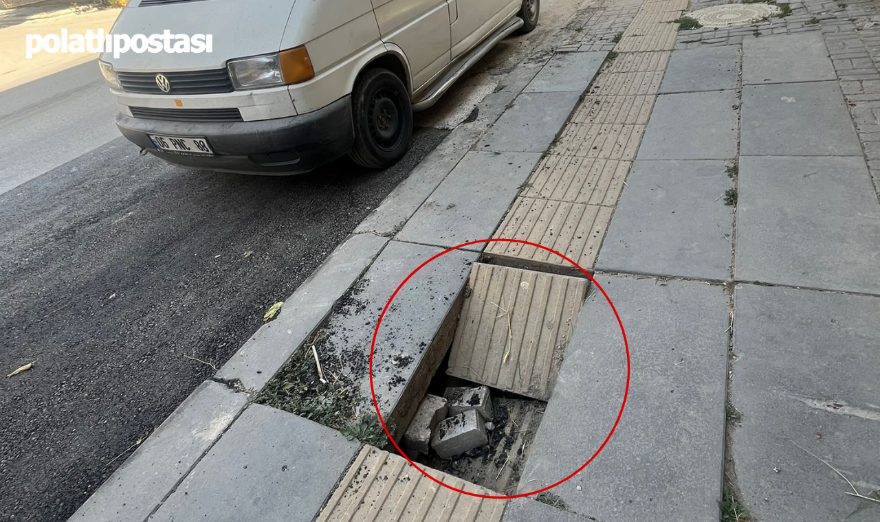 Polatlı Gordion Caddesi’nde Engelli Kaldırımı Tehlike Saçıyor1