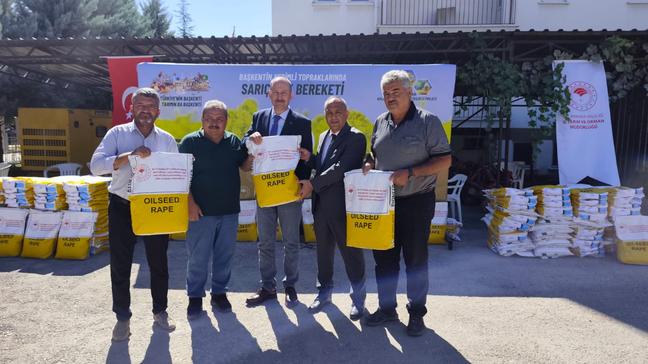 Polatlı’da Çiftçiye Yüzde 75 Hibeli Kanola Tohumu Desteği (1)