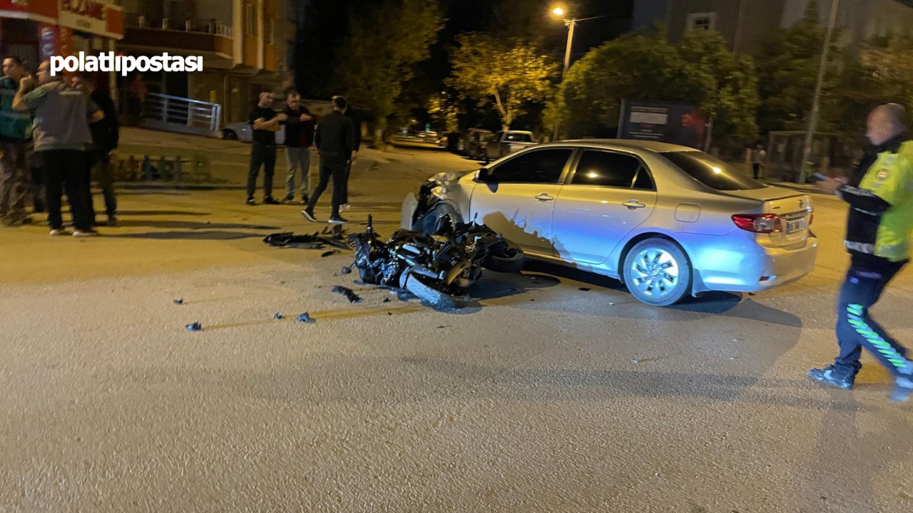 Polatlı'da, Gece Yarısı Trafik Kazası!