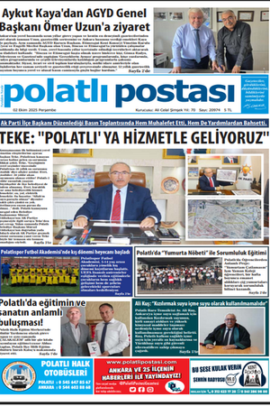 2 Ekim 2025 POLATLI POSTASI GAZETESİ